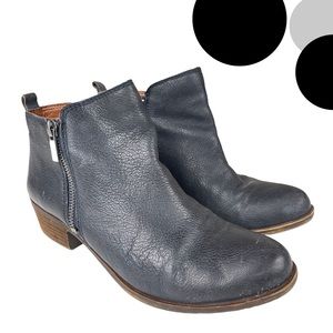 Lucky Brand Ankle Bootie Navy Blue
